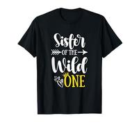 Sister of The Wild One Cumpleaños Primera Fiesta Primera Cosa Camiseta