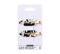 Sister Young LILY BLACK & WHITE Pinzas para cabello 2 piezas