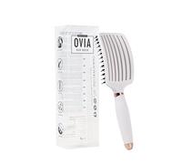 Sister Young OVIA - Cepillo profesional ventilado con cerdas de jabalí para dar volumen, brillo y cabello sano | Desenreda y peinado sin tirones (NUDE)