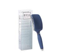 Sister Young OVIA - Cepillo profesional ventilado con cerdas de jabalí para dar volumen, brillo y cabello sano | Desenreda y peinado sin tirones (azul)