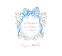 Sisterhood, Friendship and Love Notebook: Kappa Delta Journal for Sorority Sisters - 110 Lined Pages, 6x9 Inches, Alpha Delta Pi Gifts