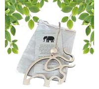 Sisterhood & Friendship Elephant Ornament,with Story and Bag, Elephant Ornament for Women Tribe, Christmas Tree Decoration,Friendship Gift for Best Sisters Friends (1 PCS)