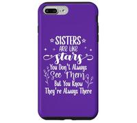 Sisters Are Like Stars You Don't Always See Them Best Sister Carcasa para iPhone 7 Plus/8 Plus