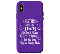 Sisters Are Like Stars You Don't Always See Them Best Sister Carcasa para iPhone X/XS