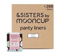 &Sisters by Mooncup® para flujo muy ligero, 100% algodón orgánico (paquete de 24)