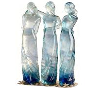 Sisters by My Side, Escultura de tres hermanas, estatua de resina para hermanas, regalos de hermana para mujeres, cumpleaños, Navidad, amistad, decoración del hogar (B)