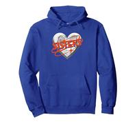 Sisters Heart | Hijas | Hermana niñas Sudadera con Capucha, Unisex para Adultos, Azul Real, M