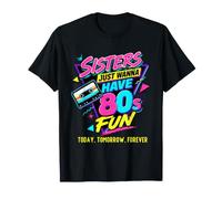 Sisters Just Want Have, Divertida Fiesta de Halloween Retro Vintage de los 80 Camiseta