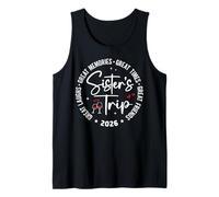 Sisters Trip 2026 Great Memories Summer Vacation Matching Camiseta sin Mangas