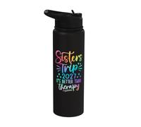Sisters Trip 2027 Es mejor que el grupo de emparejamiento de terapia Stainless Steel Insulated Water Bottle