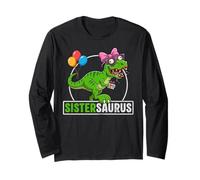 Sistersaurus T-Rex Dinosaur Sister Saurus Family Matching Manga Larga