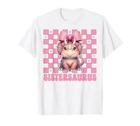 Sistersaurus Triceratops Sister Dinosaur Sis Coquette Bow Camiseta