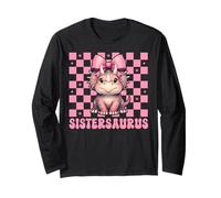 Sistersaurus Triceratops Sister Dinosaur Sis Coquette Bow Manga Larga