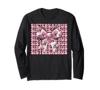 Sistersaurus Triceratops Sister Dinosaur Sis Coquette Bow Manga Larga