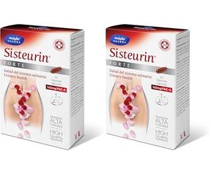SISTEURIN ® Forte 20 Cáps | 140mg PAC-A + Arándano Rojo Americano | Salud del sistema urinario | Abordaje de continuidad de la cistitis (Paquete de 2)