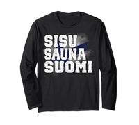 SISU Sauna Suomi Finlandia Finlandeses Norte Europa Tierra exótica Manga Larga
