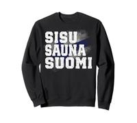 SISU Sauna Suomi Finlandia Finlandeses Norte Europa Tierra exótica Sudadera