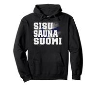 SISU Sauna Suomi Finlandia Finlandeses Norte Europa Tierra exótica Sudadera con Capucha