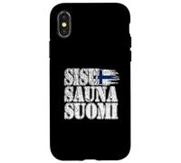 SISU SAUNA SUOMI Orgullo nacional finlandés místico vista norte Carcasa para iPhone X/XS