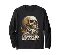 Sisyphus The Absurd Vintage Philosophical Skull Manga Larga