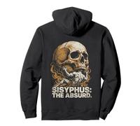 Sisyphus The Absurd Vintage Philosophical Skull Sudadera con Capucha