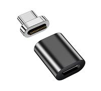 Sisyphy Adaptador magnético USB-C a USB-C,Conector de versión rentable Tipo C,Transferencia de Datos de 40 GBP/s y Salida de Video de 8K@60Hz,Compatible con Dispositivos MacBook,USB-C,Thunderbolt3