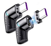 Sisyphy Adaptador magnético USBC de 5 Pines Tipo C,USB PD de 120W de Carga rápida,Transferencia de Datos 480Mbp/s,sin Salida de vídeo,Compatible con MacBook Pro/Air y principalmente Dispositivos USBC