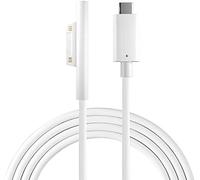 Sisyphy Surface a USB C Cable de Carga, Compatible con Microsoft Surface Pro 7/6/5/4/3 Go3/2/1 Laptop4/3/2/1, Requiere un Cargador USB-C de 45W 15V/3A