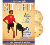 Sit & Be Fit: Diabetes & Balance Workouts: Senior Chair Fitness Exercise Award-Winning, 2 DVD Set, Stretching, Aerobics, Strength Training, and Balance. Improve flexibility, muscle and bone strength, circulation, heart health, and stability.