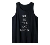 Sit Be Still and Listen - Cita literaria Minimalista Camiseta sin Mangas
