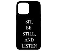 Sit Be Still and Listen - Cita literaria Minimalista Carcasa para iPhone 13 Pro MAX