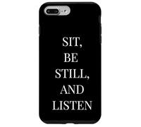 Sit Be Still and Listen - Cita literaria Minimalista Carcasa para iPhone 7 Plus/8 Plus