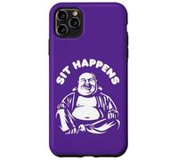 Sit Happens | Cotización Divertida del Monje de Buda Que ríe Carcasa para iPhone 11 Pro MAX