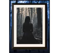 Sit In The Darkness With Me: 100 Double Sided Lined Pages, Grey Tint With Transparent Graphics