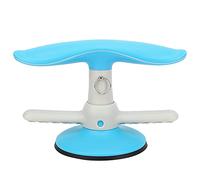 Sit - Up Assist Bracket with Suction Cup | Adjustable Abdominal Exerciser for Home / Gym | 14cm Non - Slip Base & Ankle Support | Blue Exercise Gear