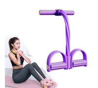Sit Up Exercise Equipment, 6-Tube Pedal Resistance Band with Handles, Resistance Training Equipment for Abdominal Training,Yoga, and Pilates | Abdominal, Leg, Arm for Women (A)