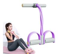 Sit Up Exercise Equipment, 6-Tube Pedal Resistance Band with Handles, Resistance Training Equipment for Abdominal Training,Yoga, and Pilates | Abdominal, Leg, Arm for Women (D)
