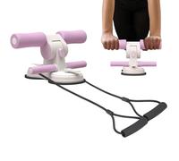 Sit-Up Suction Cup Floor, Ab Workout Equipment, 3- Adjustable with Double Suction Cup & Elastic Pull Rope, Abs Trainer for Feet & Leg Strength, Home Use (11.02x8.46 in)