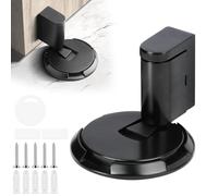 SITAKEGS Topes Magnéticos para Puerta, Topes de Puerta para Zócalos Negro Interiores Casa Oficina Cuñas de Puerta Suelo Iman Ajustable, Invisible Tapón Magnético para Puerta con Adhesivo 3M