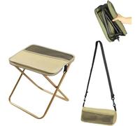 Sitbag Portable Chair,Lightweight Foldable Backpack Stool,Mini Outdoor Camping Folding Seat,for Camping, Hiking, Fishing & Events (Beige, Large)