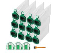 Sitbfoam 12 bolsas para aspiradora Vorwerks Kobold VB100 FP100, compatibles con Vorwerk Kobold VB100 FP100, con 3 filtros, bolsa de filtro de repuesto para Kobold y 1 cepillo de repuesto