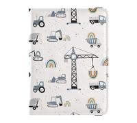 Site Machinery - Cartera de cuero para pasaporte y tarjeta de vacunación, con ranura para tarjeta de vacunación, para mujeres y mujeres, cartera de documentos de viaje, cartera de viaje, Multi, Talla