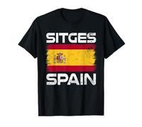 Sitges Bandera España Diseño Bandera Española Orgullosa Camiseta