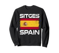 Sitges Bandera España Diseño Bandera Española Orgullosa Sudadera