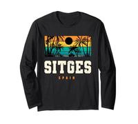 Sitges España Mediterráneo Playa Sunset Design Manga Larga