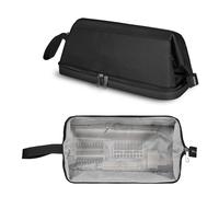 SITHON Bolsa de Viaje Compatible con Dyson Airwrap Styler/Dyson Supersonic/Shark HD430 Flexstyle, Bolsa Organizadora de Almacenamiento de Doble Capa con Amplia Apertura (Negro)