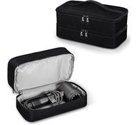 SITHON Bolsa de Viaje Compatible con Dyson Supersonic, Estuche de Viaje de Doble Capa Bolsa Organizadora de Almacenamiento Portátil Hidrófugo (Solo Bolsa) (Negro)