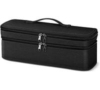 SITHON Bolsa para Revlon Pro Collection Salon One-Step Secador y Volumizador, Doble Capa Estuche Funda de Viaje para Rowenta, Remington, Imetec Bellissima, LANDOT, BaByliss, (solo bolsa) (Negro)