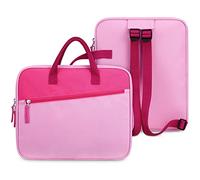SITHON Funda para libros y bolígrafos Tiptoi, con correa ajustable para el hombro, espacio para 10 hasta 12 libros, mochila para TipToi, juego de iniciación, rompecabezas y accesorios, color rosa