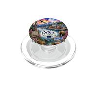 Sitka Alaska, AK, USA Viillage, Pacific Passage, Pesca PopSockets PopGrip para MagSafe